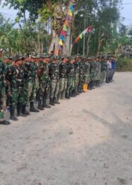 Apel Pagi Satgas TMMD Reguler ke-129 Memperkuat Tekad Membangun Desa di Kabupaten Semarang