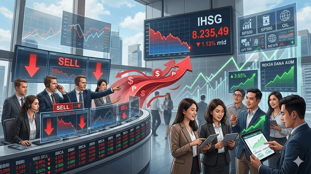 Asing Net Sell Saat IHSG Turun 0,69%, Saham BBRI, BUMI, dan TPIA Ramai Dijual