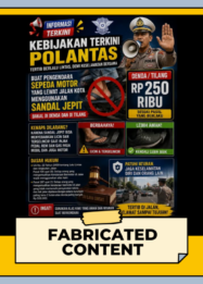 Cek Fakta: Hoaks Pakai Sandal Jepit Saat Naik Motor Akan Ditilang Polisi