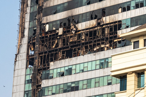 Foto Penampakan Gedung Bapenda DKI Jakarta Usai Dilalap Si Jago Merah