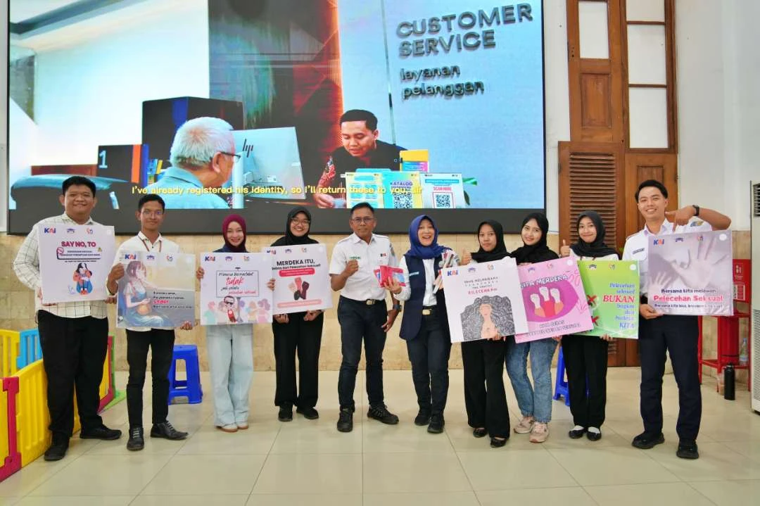 Gandeng Komunitas Pecinta KA, KAI Daop 7 Madiun Gelar Kampanye Anti Pelecehan Seksual