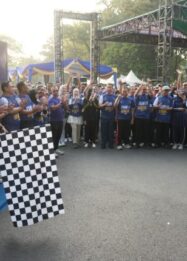 Gebyar HUT Pengayoman ke-81, Kanwil Kemenkum Sumsel Gelar Fun Walk di Kambang Iwak