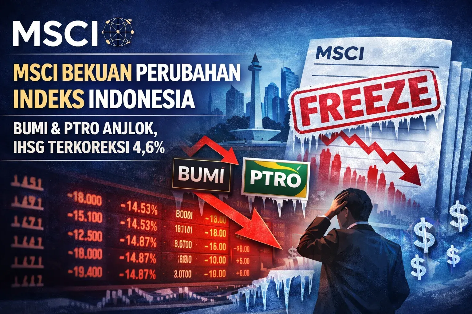 IHSG dan Saham GOTO Tertekan Akibat Rebalancing MSCI dan FTSE serta Perubahan Batas Harga Saham BEI