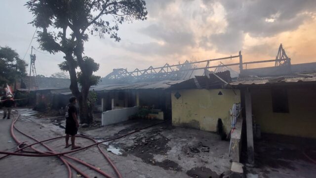 Kebakaran Aspol Polresta Surakarta, 12 Rumah Hangus Terbakar