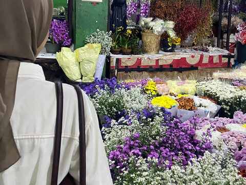 Pasar Bunga Rawa Belong Masih Bertahan di Era Digital
