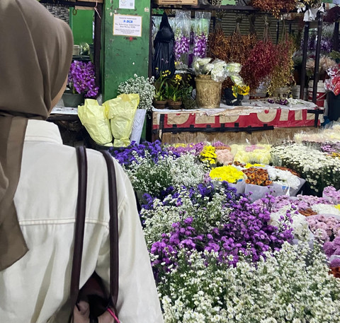 Pasar Bunga Rawa Belong Masih Bertahan di Era Digital