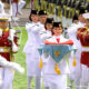 Paskibraka Tim Indonesia Adil Makmur Siap Bertugas di Upacara Penurunan Bendera