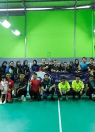 Semarak Hari Pengayoman Ke-81, Kanwil Kemenkum Babel Gelar Turnamen Badminton Antarpegawai