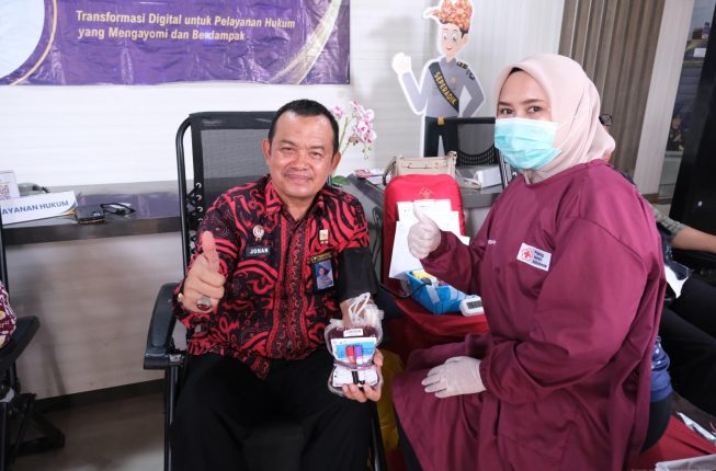 Setetes Darah untuk Sesama, Kanwil Kemenkum Babel Maknai Hari Pengayoman ke-81