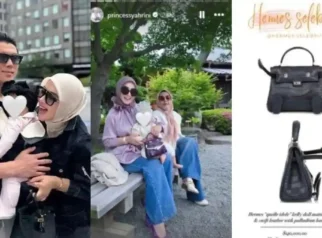 Syahrini Tampil Colorful di Ultah Kedua Baby R, Tenteng Tas Hermes Unik Seharga Rp104 Jutaan