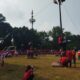 Tingkatkan Nasionalisme Siswa, SMA Negeri 1 Palembang Gelar Festival Panjat Pinang