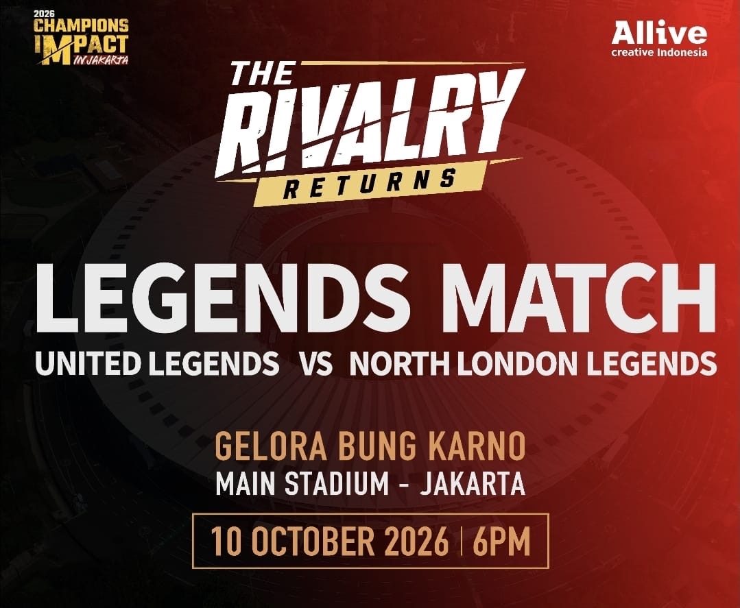 United Legends vs North London Legends Sapa Penggemar di Indonesia, Ada Henry dan Rooney