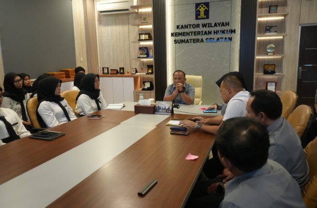 Sambut Magang Nasional 2026, Kakanwil Kemenkum Sumsel Tekankan Disiplin dan Profesionalisme