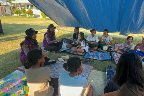 Trauma Healing Polda Jateng untuk Anak Terdampak Gempa NTT yang Masih Ketakutan