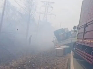 Diduga Akibat Kabut Asap, 10 Kendaraan Kecelakaan Beruntun di Lampung, 2 Tewas
